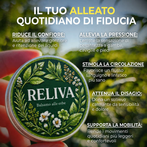 RelivaDerm: Concentrato di erbe per gambe gonfie