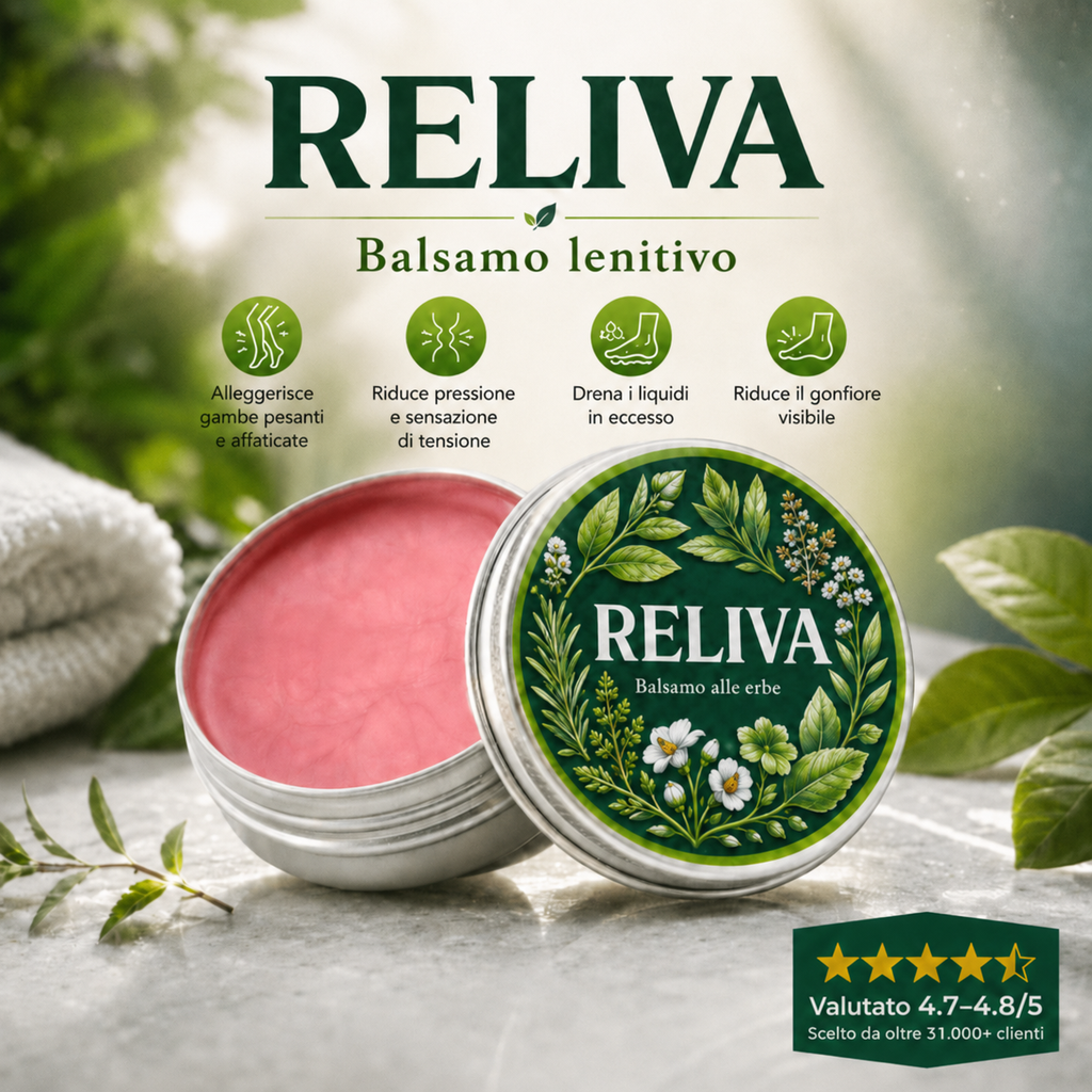 RelivaDerm: Concentrato di erbe per gambe gonfie