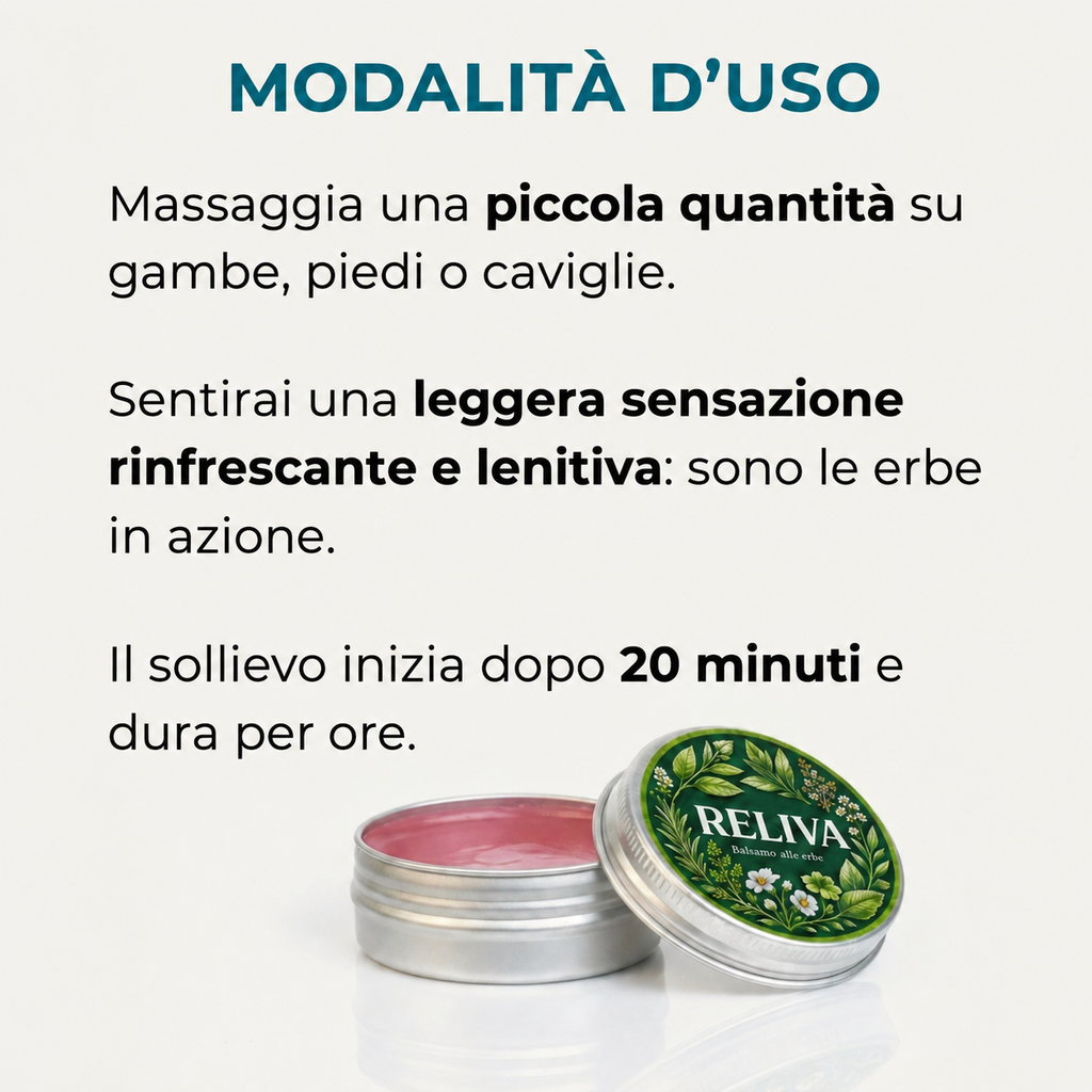RelivaDerm: Concentrato di erbe per gambe gonfie