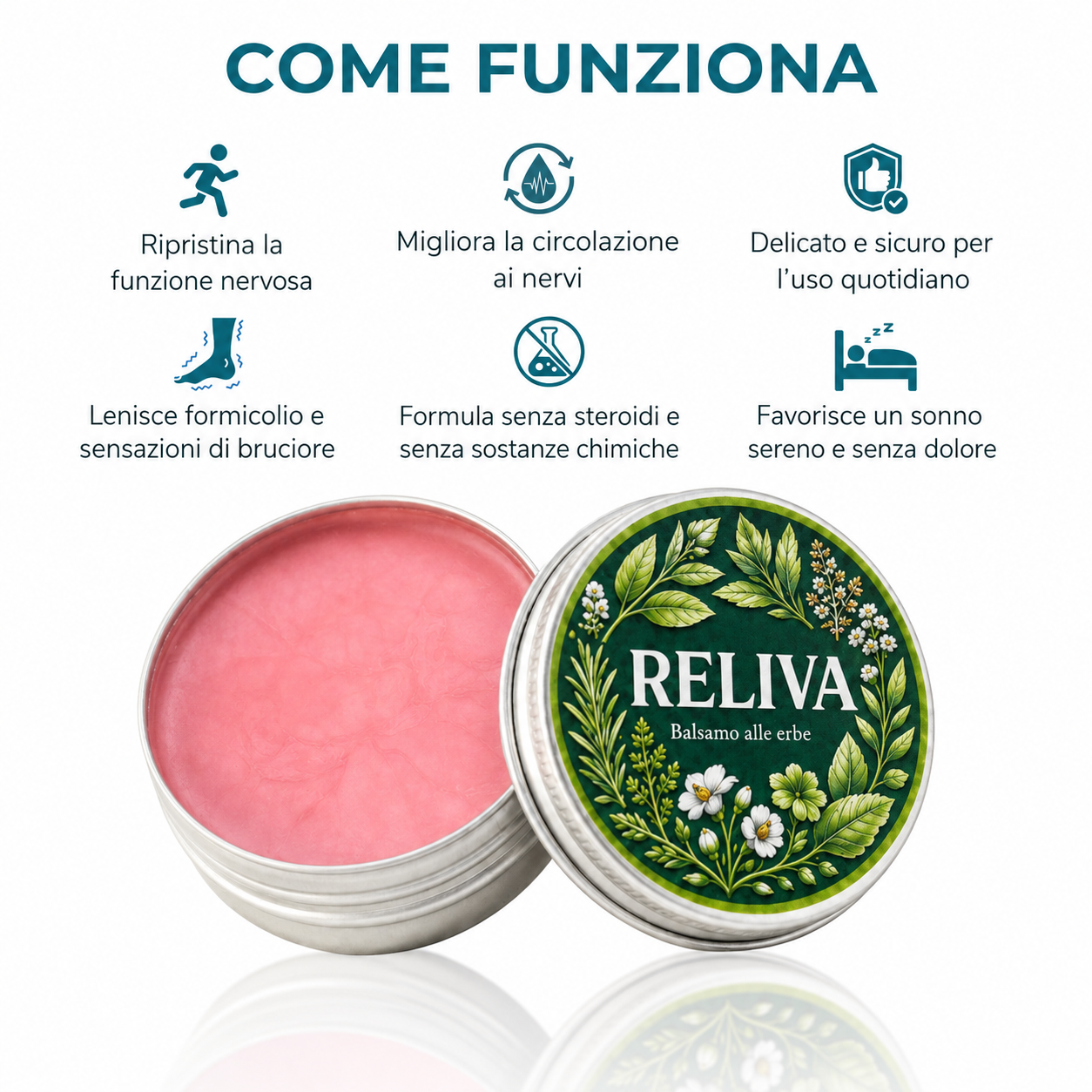 Reliva Derm Balsamo alle erbe per la neuropatia