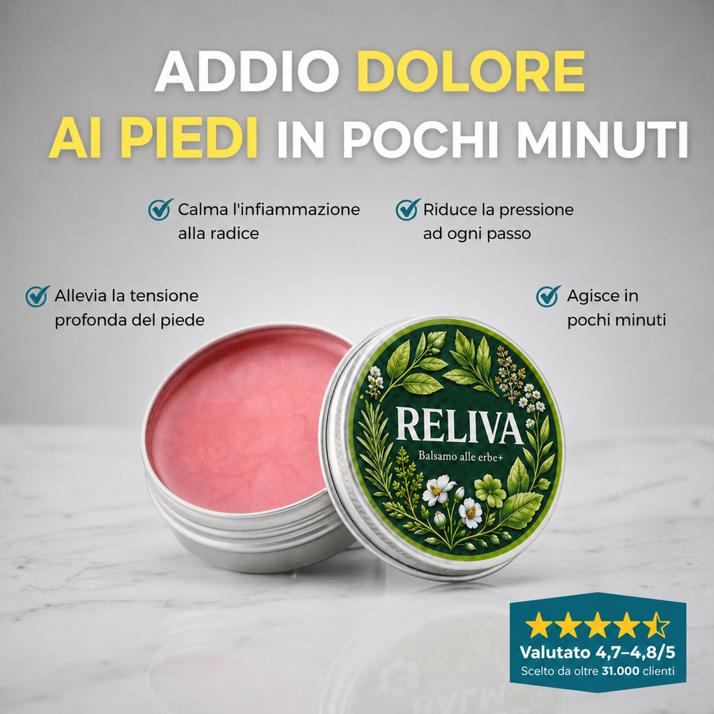 RelivaDerm Balsamo alle erbe per fascite plantare