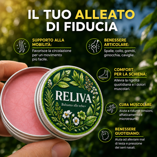 Reliva Derm Balsamo alle erbe per Artrite al ginocchio