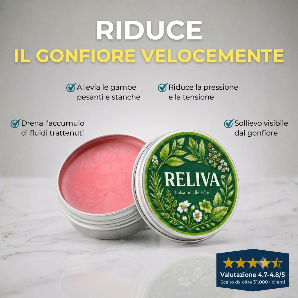 RelivaDerm: Concentrato di erbe per gambe gonfie