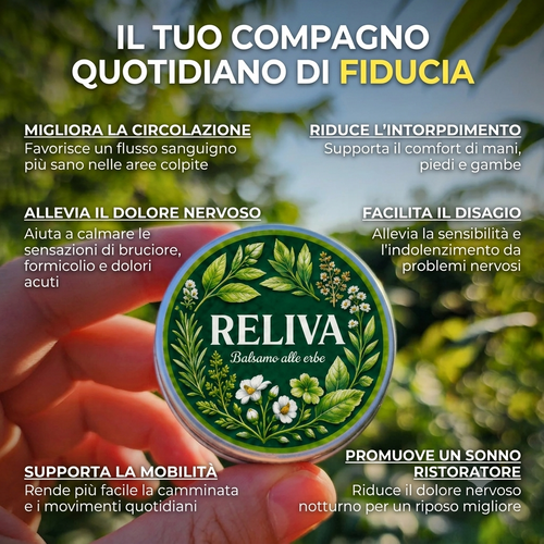 Reliva Derm Balsamo alle erbe per la neuropatia